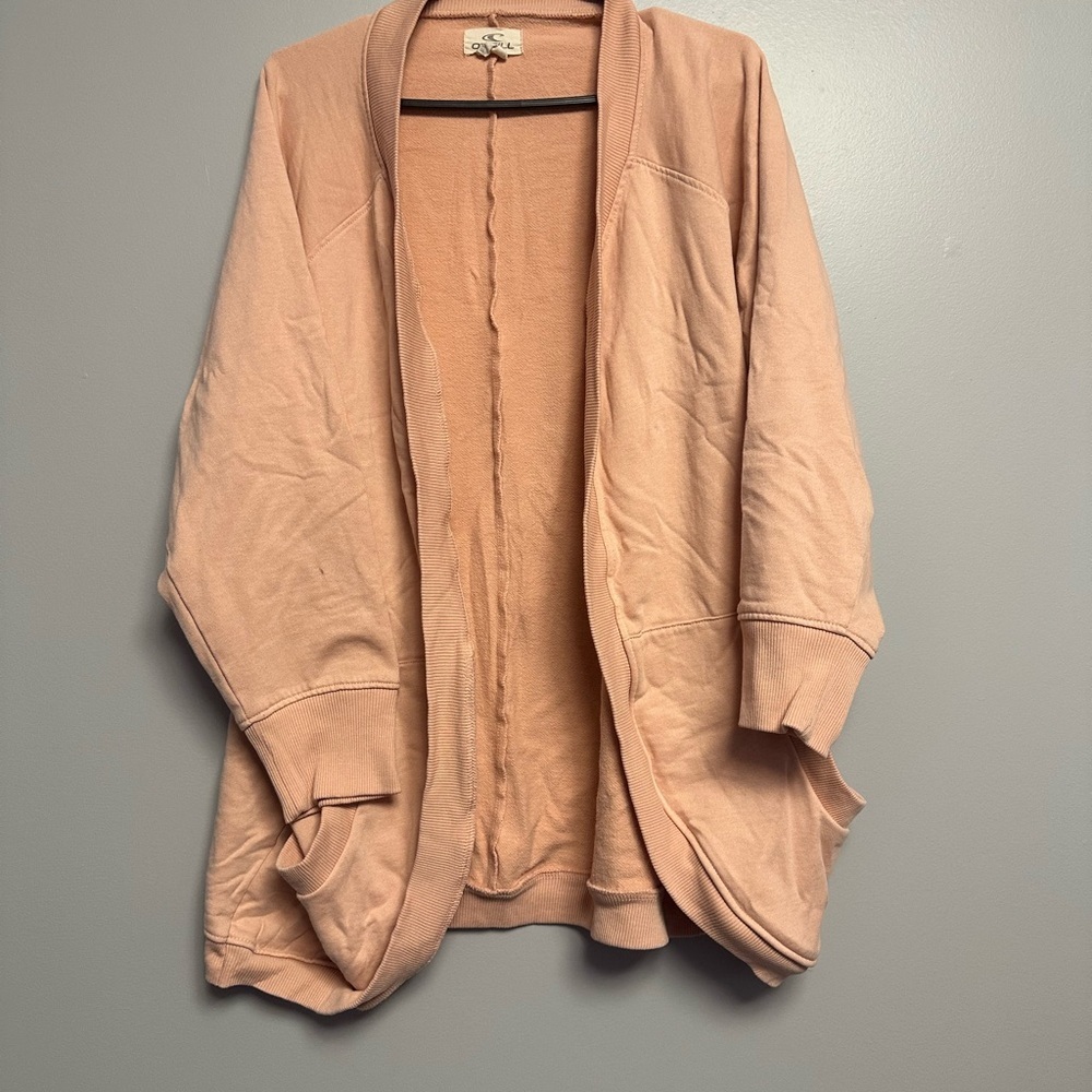 Size medium O'Neill Cozy Cardigan Sweater pink